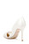 White Ophelia Embellished D'Orsay Heel Back