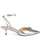 Silver Metallic Talasia Pointed Toe Kitten Heels Side