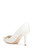 Ivory Crepe Devi Crystal Buckle Pump Back Side