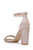 Rosegold Glitter Mayra Crystal Block Heel Back Side