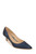 Navy Frenchie Pointed Toe Kitten Heel Front