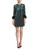 Emerald Multi Sequins Striped Sack Dress front