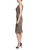 Tan Multi Leopard Sheath Dress Side