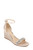 Champagne Peggy Crystal Embellished Wedge Front