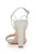 Silver Peaches Crystal Adorned Glitter Stilettos Heel
