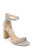 Silver Odessa Crystal Adorned Block Heel Front