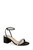 Black Odonna Crystal Detail Block Heel Front