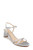 Silver/ Clear Omari II Buckle-Detail Block Heels Front