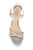 Silver/ Clear Omari II Buckle-Detail Block Heels Top