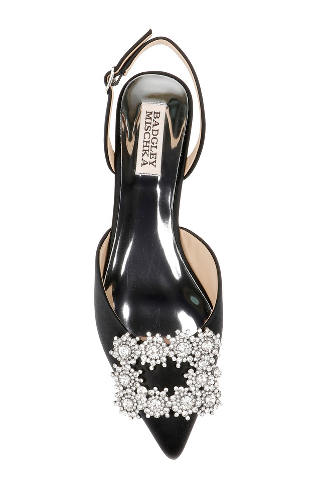 Saga Crystal Buckle Pointed Toe Flat by Badgley Mishcka