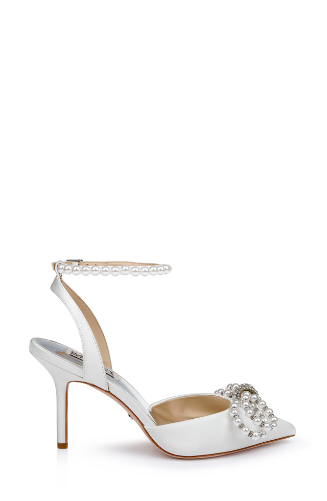 Faint Stiletto Heel with Pearl Bow by Badgley Mishcka