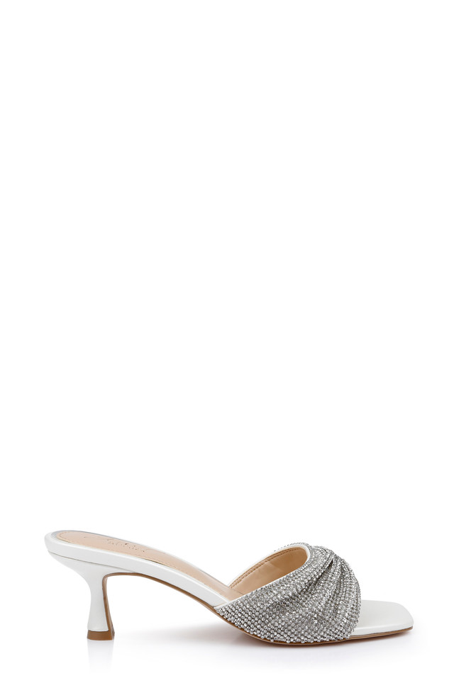 Harlyn Block Heeled Mules with Crystal Vamp by Badgley Mishcka