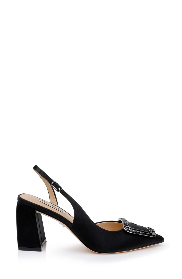 【すぐ届く】BADGLEY MISCHKA◆ビジュー・アンクルカフサンダル Amazon.com | Badgley Mischka Women's Fizzy Heeled Sandal