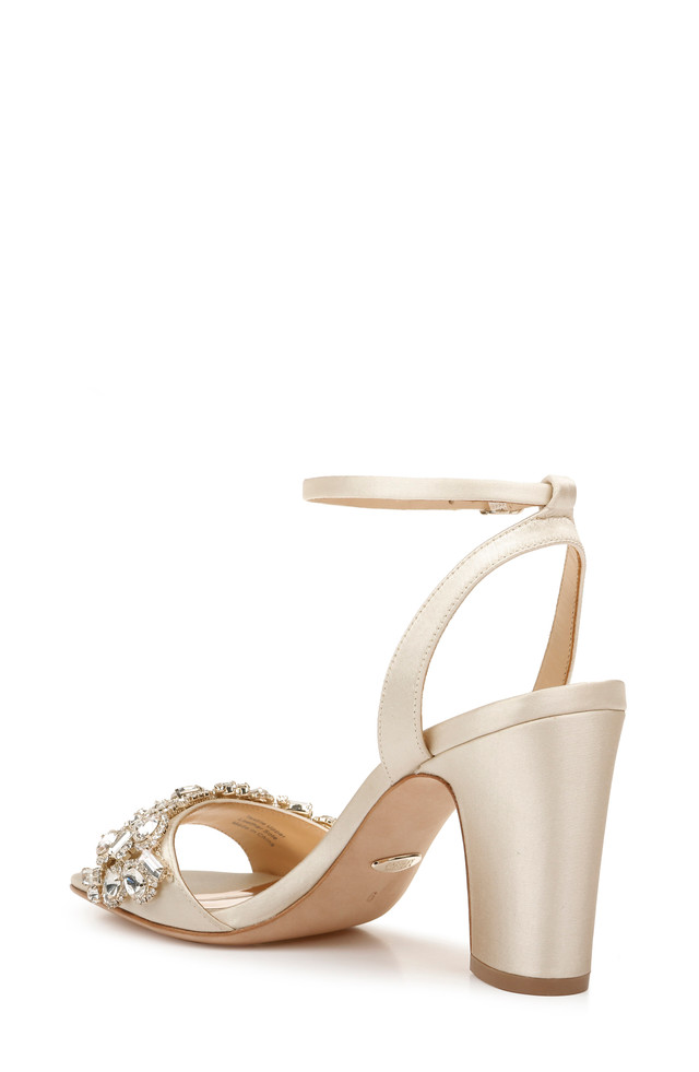 Jill Crystal Embellished Block Heel by Badgley Mischka