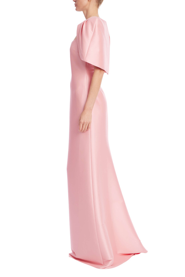 Women's Square Collar Maxi Dress - Chiffon Puff Sleeve Ruffle Dress For Summer & Events