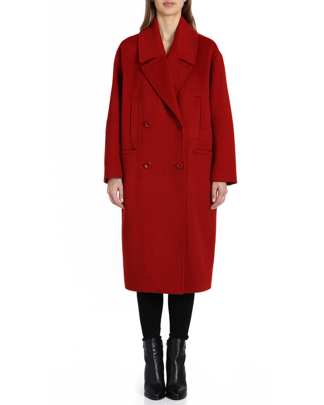 Cameron Double Double Breasted Wool Coat by Badgley Mischka