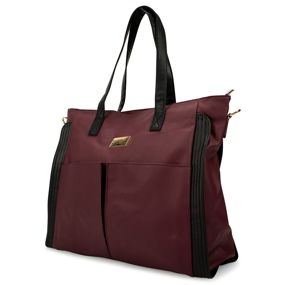 Rose Vegan Leather Travel Tote Weekender Bag - Main Image
