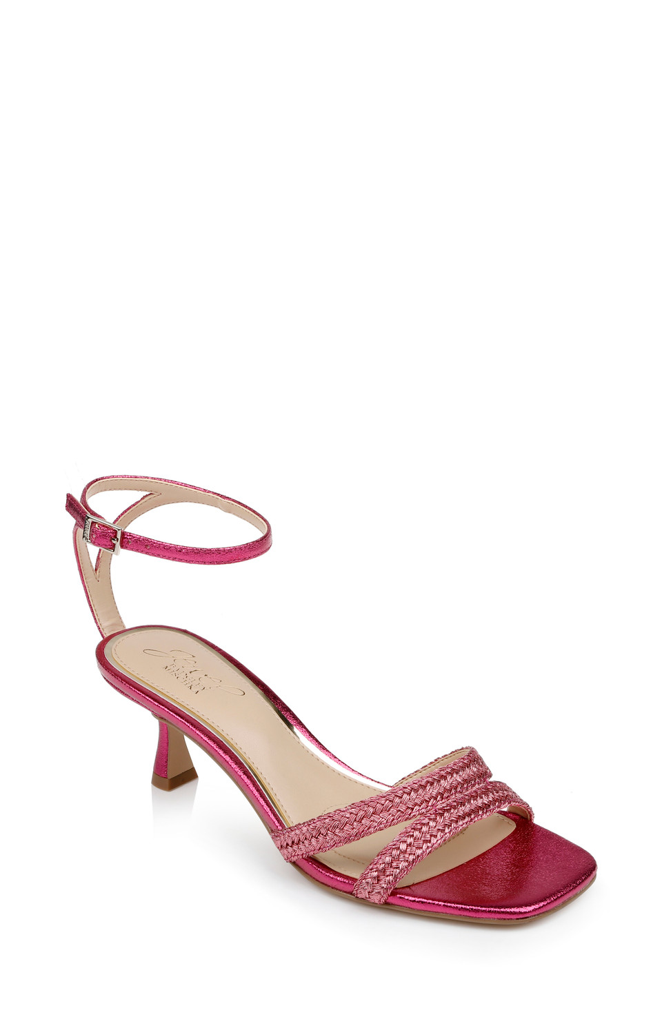 Hayzel Metallic Kitten Heel Sandal by Badgley Mishcka