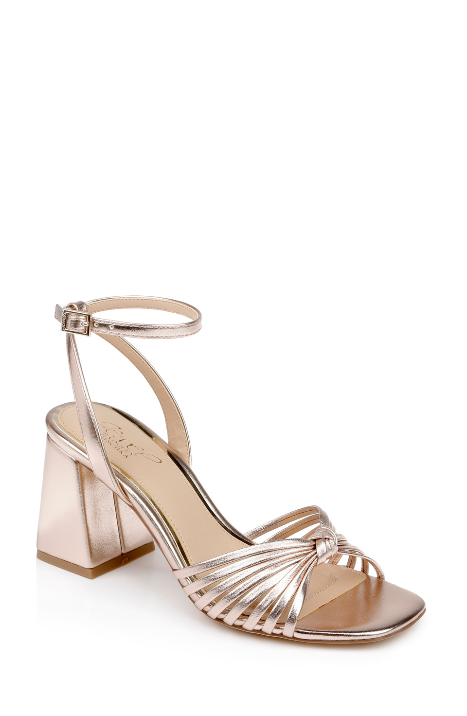 Nariah Cage Block Heel Sandals by Jewel Badgley Mishcka
