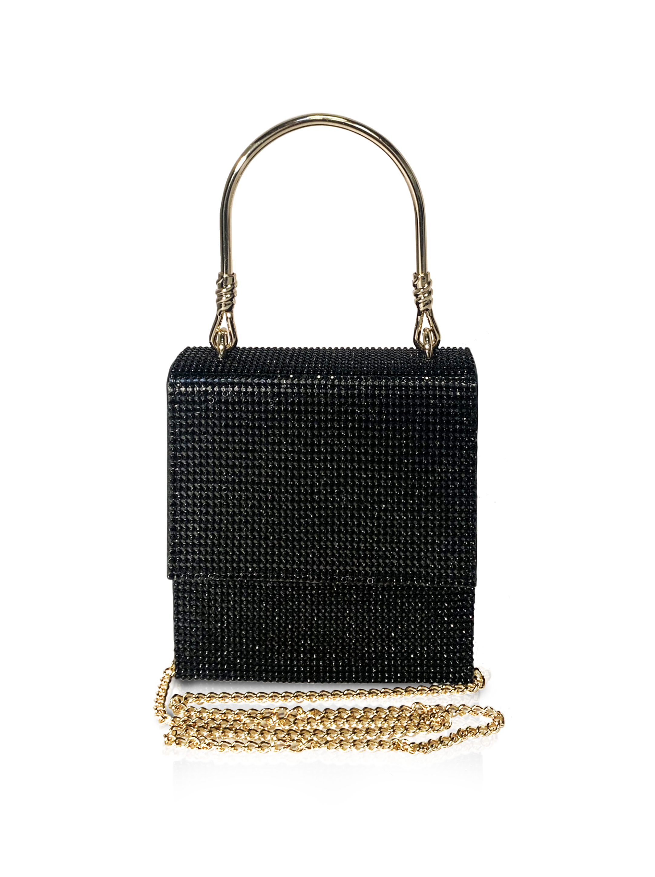 Rhinestone chain bag - Women