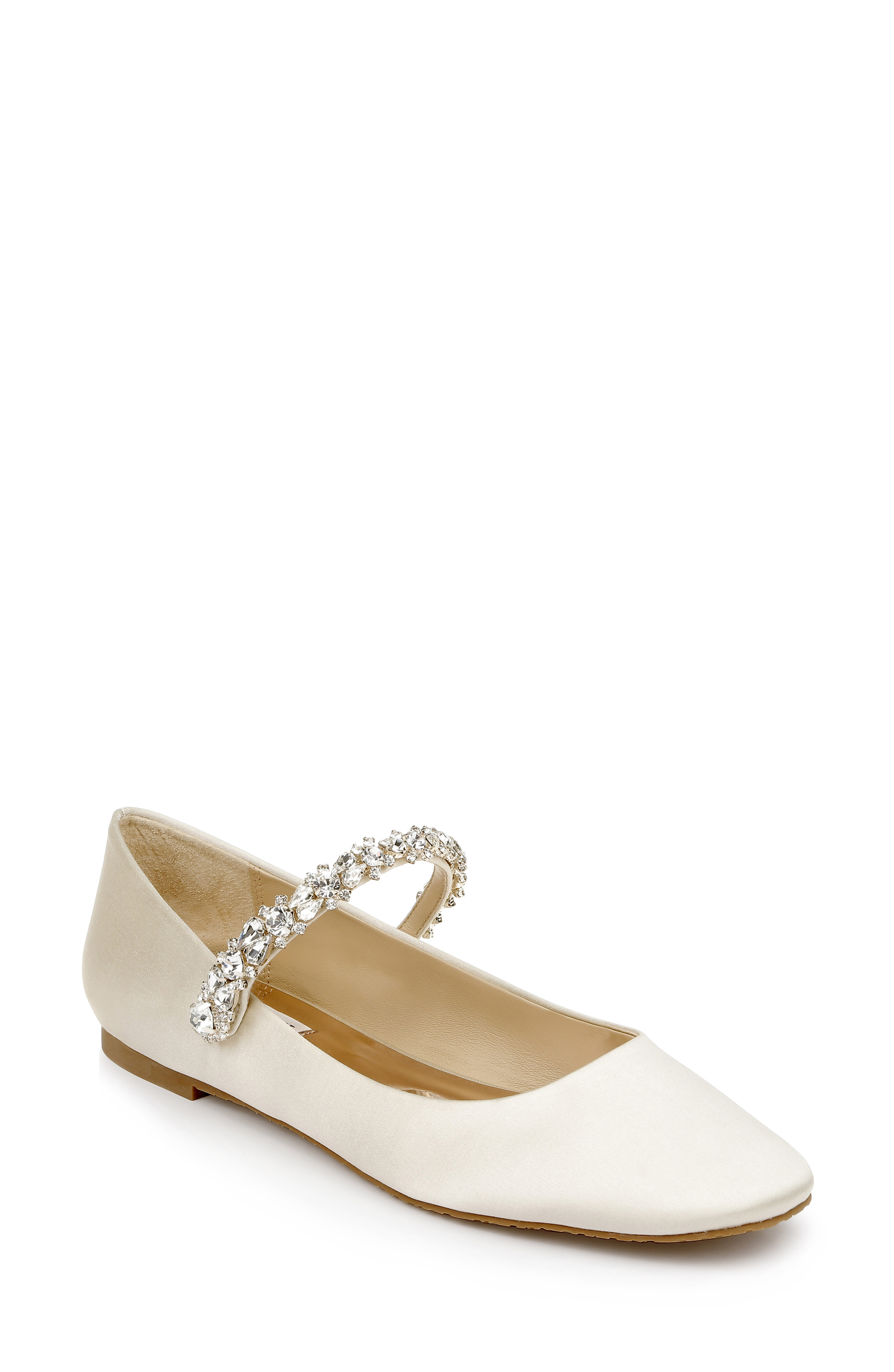 Tevin Satin Mary Jane Flat by Badgley Mishcka