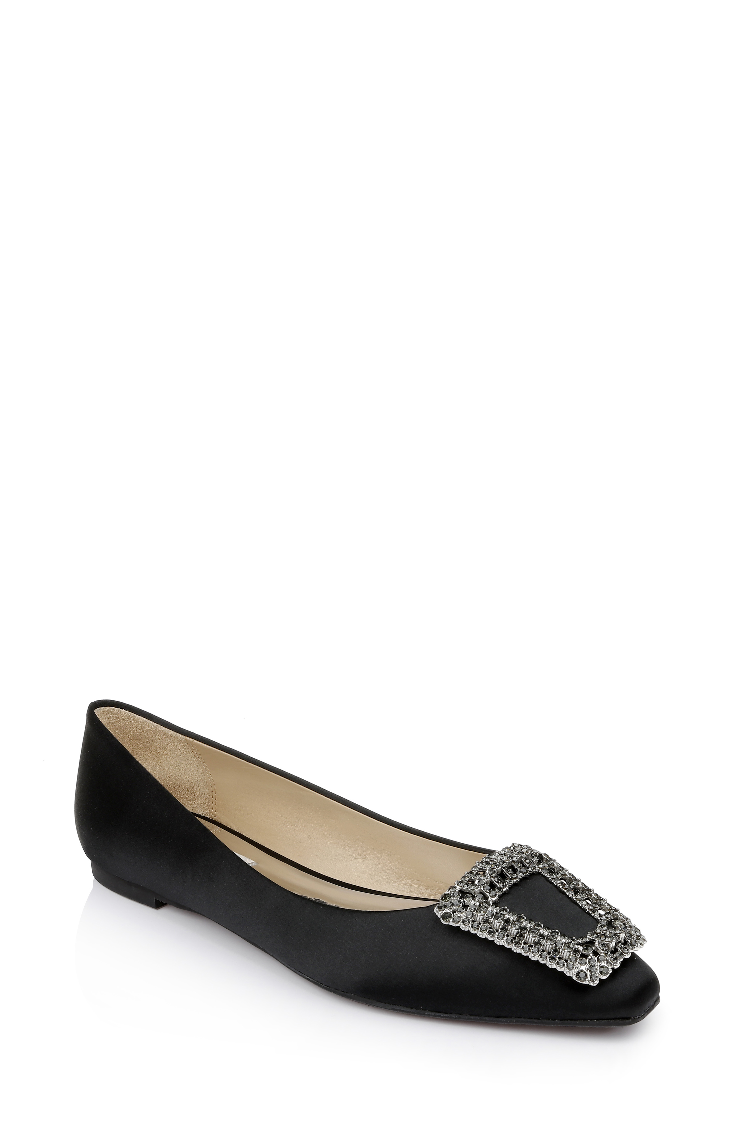 Emerie Crystal Buckle Flat by Badgley Mishcka 