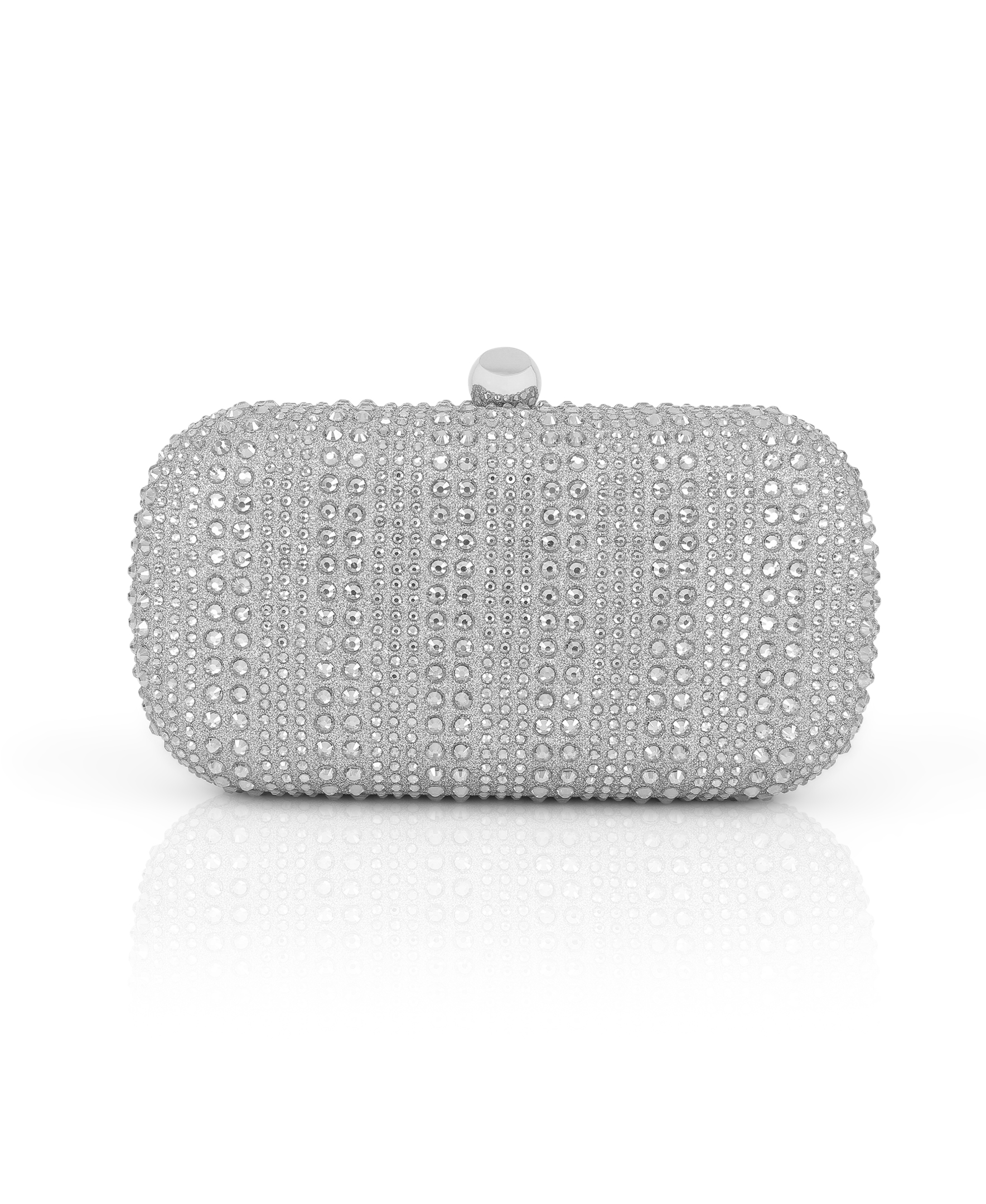 Arya Striped Crystal Droplets Minaudière