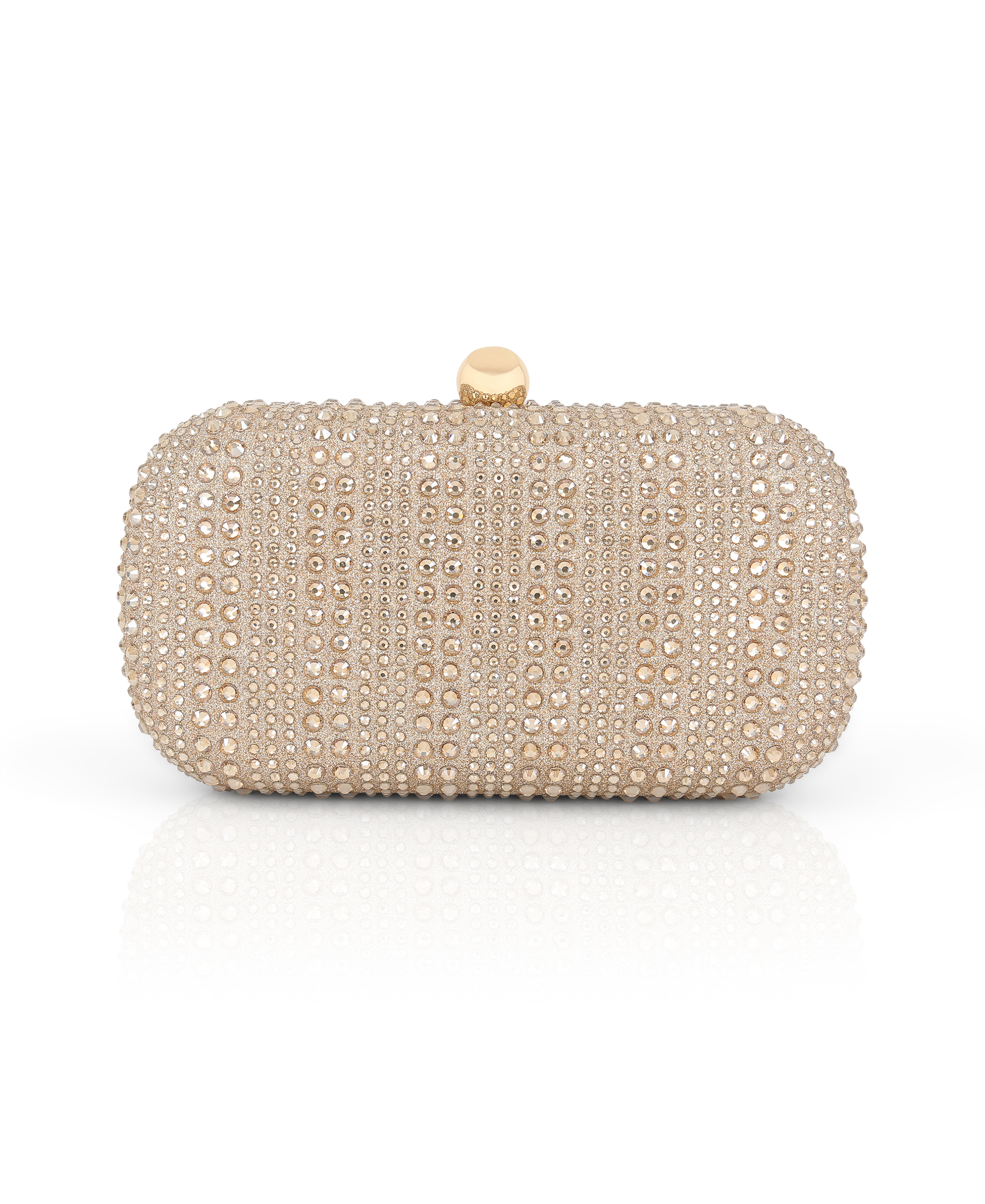 Arya Striped Crystal Droplets Minaudière