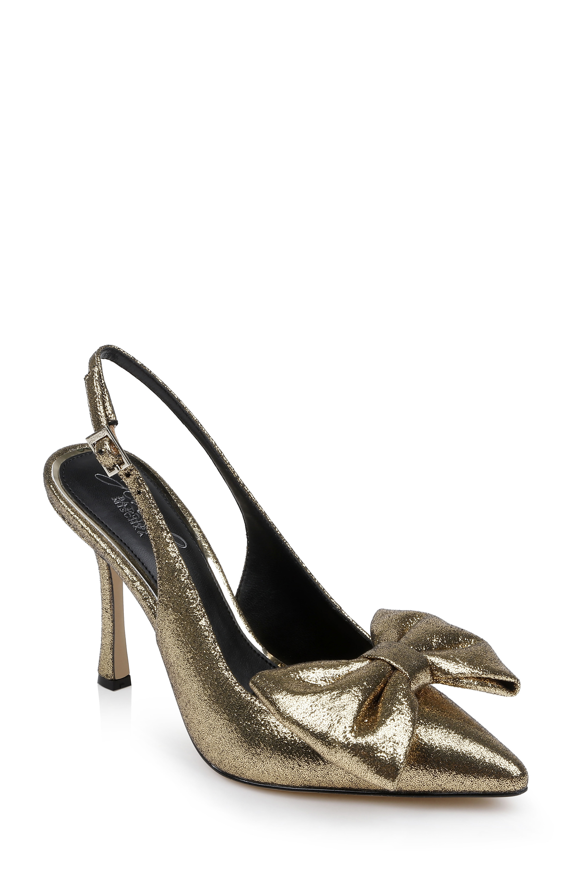 Kourtnay Stiletto Slingback with Large Bow by Badgley Mischka