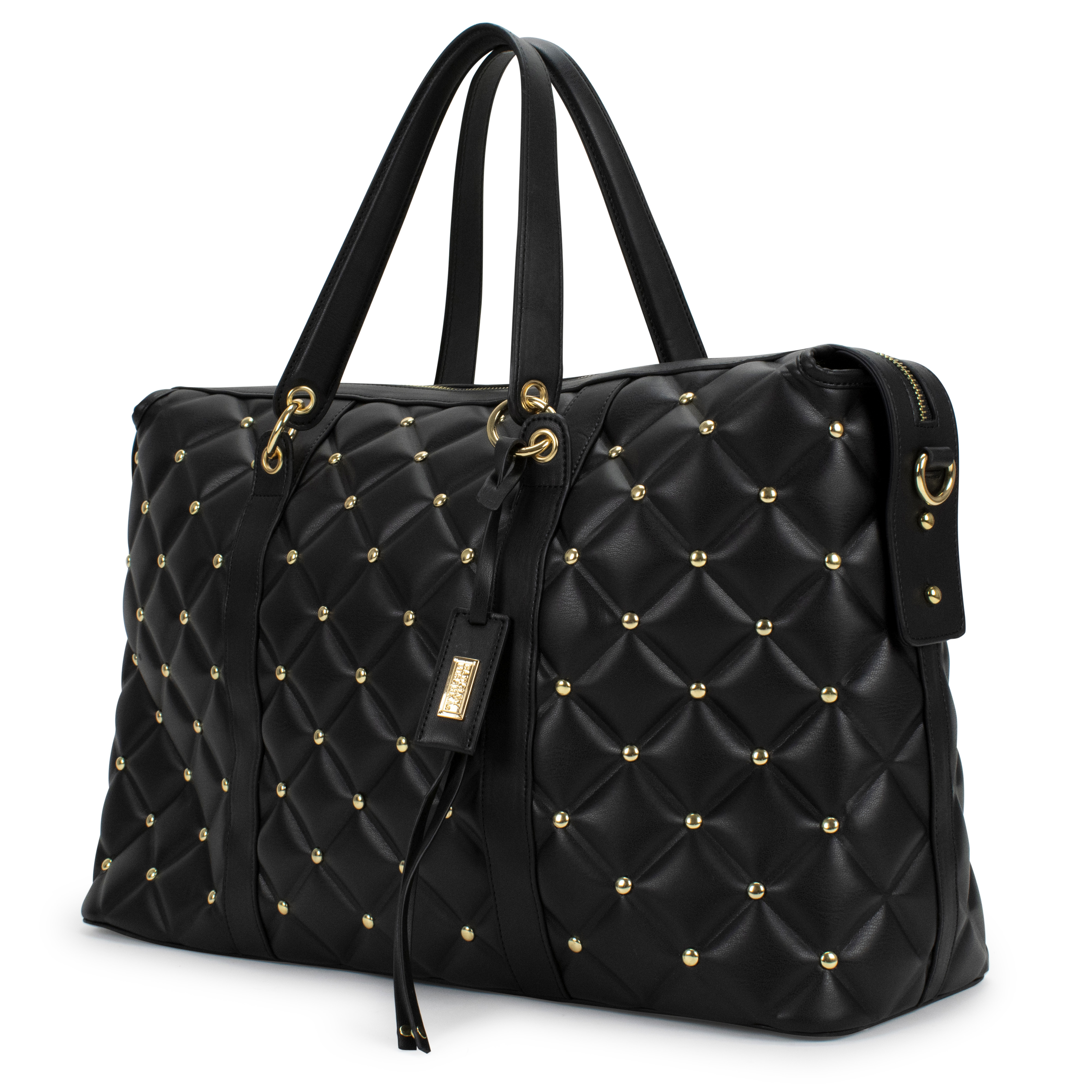 Women's Quilted Large Tote Duffle Shoulder Bag