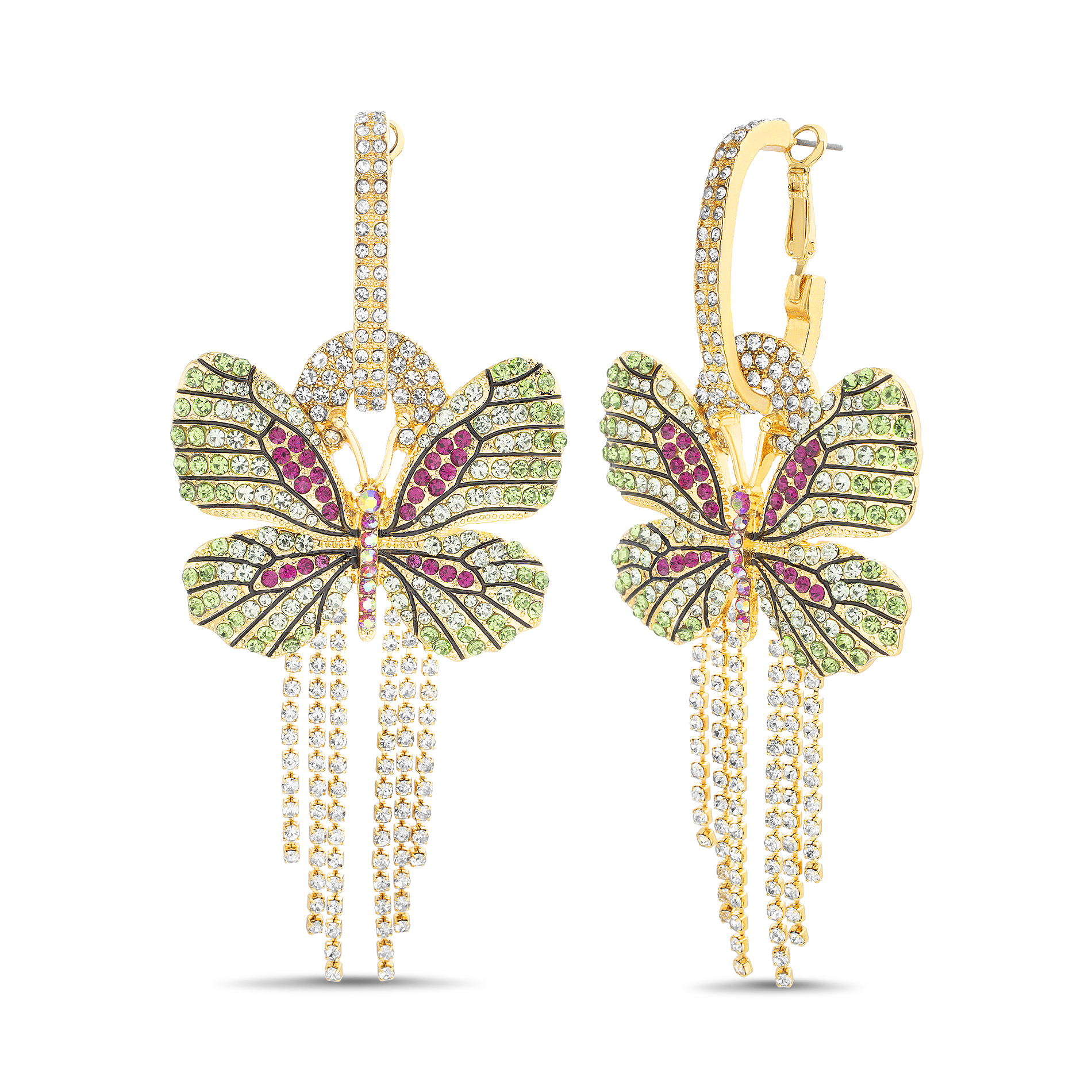 Louis Vuitton Essential V Crystal Pave Earrings, myGemma