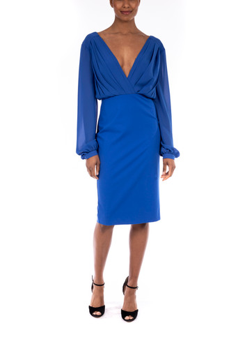 deep v wrap dress