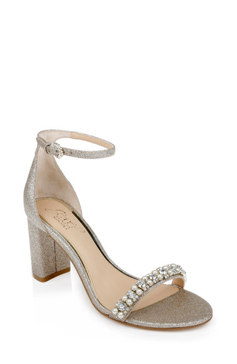 Daylann Pearl and Crystal Block Heel Sandal by Badgley Mishcka