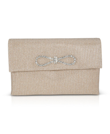 Dakota Sparkle Jacquard Envelope with Crystal Bow by Badgley
