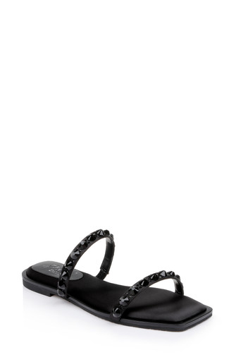 Honesty Flat Sandals with Gemstone-Studded Straps by Badgley Mishcka