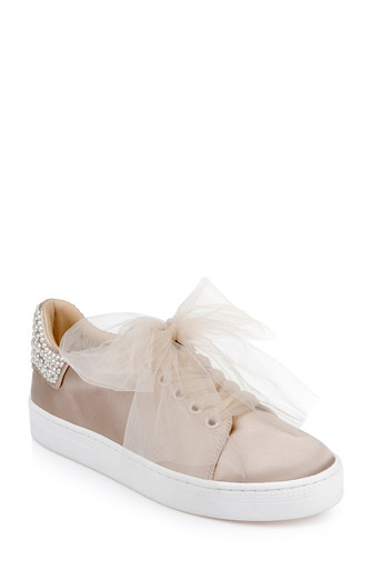 Gem Dressy Satin Sneakers by Badgley Mishcka