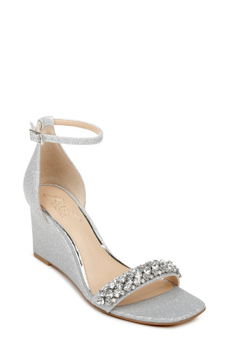 Peggy Crystal Embellished Wedge By Badgley Mischka