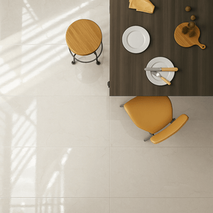 Elegant dining space featuring Eden Ivory Marble Gloss Tiles with a soft polished finish under natural light. Elegant dining space featuring Eden Ivory Marble Gloss Tiles with a soft polished finish under natural light.