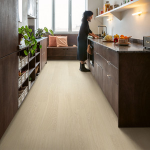 Quick-Step Alpha Bloom – Pure Oak Polar LVT Flooring (AVMPU40099) - Premium Alpha Bloom collection featuring oak luxury vinyl tile flooring with waterproof technology and easy click-fit installation