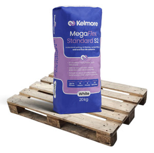 Kelmore MegaFlex Standard S2 White Wall & Floor Tile Adhesive 20kg Kelmore MegaFlex Standard S2 White Wall & Floor Tile Adhesive 20kg