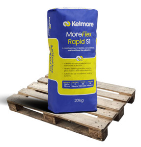 Kelmore MoreFlex Rapid S1 Grey Wall & Floor Tile Adhesive 20kg Kelmore MoreFlex Rapid S1 Grey Wall & Floor Tile Adhesive 20kg