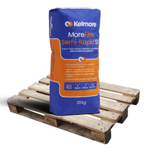 Kelmore MoreFlex Semi-Rapid S1 White Wall & Floor Tile Adhesive 20kg Kelmore MoreFlex Semi-Rapid S1 White Wall & Floor Tile Adhesive 20kg