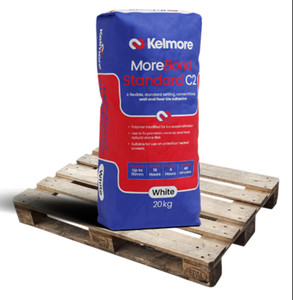 Kelmore MoreBond Standard C2 White Wall & Floor Tile Adhesive 20kg
