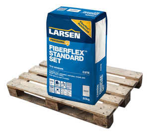 Larsen Professional Fibreflex Standard Set C2 Tile Adhesive White 20kg Half Pallet (24 Bags Tail Lift) hero image Larsen Professional Fibreflex Standard Set C2 Tile Adhesive White 20kg Half Pallet (24 Bags Tail Lift) hero image