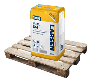Larsen Trade Fast Set C1 Cement-Based Adhesive Grey 20kg Full Pallet (48 Bags Tail Lift) Larsen Trade Fast Set C1 Cement-Based Adhesive Grey 20kg Full Pallet (48 Bags Tail Lift)