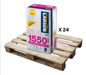 Larsen SLC1550 Rapid Set Pro Single Part Flexible Fibre Self Levelling Compound 20kg (24 Bag Pallet) - Larsen self-levelling compound Larsen SLC1550 Rapid Set Pro Single Part Flexible Fibre Self Levelling Compound 20kg (24 Bag Pallet) - Larsen self-levelling compound