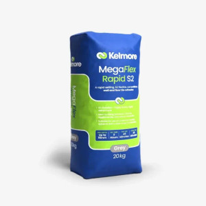 Kelmore MegaFlex Rapid S2 Grey Wall & Floor Tile Adhesive 20kg Product Image Kelmore MegaFlex Rapid S2 Grey Wall & Floor Tile Adhesive 20kg Product Image