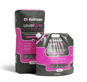 Kelmore LevelMore Pro self-leveling compound creates perfectly smooth surfaces for tile installation. Fast-setting formula with excellent flow properties. Kelmore LevelMore Pro self-leveling compound creates perfectly smooth surfaces for tile installation. Fast-setting formula with excellent flow properties.