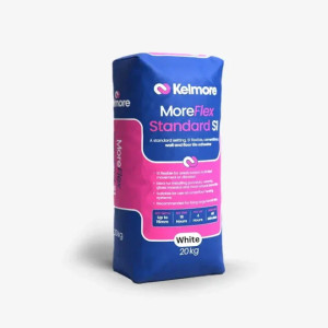 Kelmore MoreFlex Standard S1 White Wall & Floor Tile Adhesive 20kg Product Image Kelmore MoreFlex Standard S1 White Wall & Floor Tile Adhesive 20kg Product Image