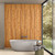 Walnut Brown wood effect matt porcelain tile 60x120cm with natural timber grain in a modern bathroom interior.